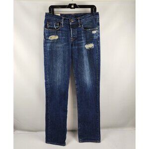 Abercrombie & Fitch Jeans Mens 31x32 Slim Straight Button Fly Dark Wash Denim